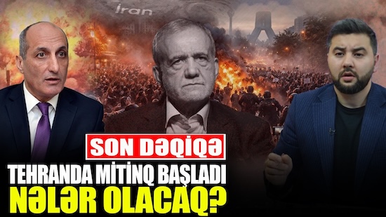Tehranda MİTİNQ başladı - NƏLƏR OLACAQ? - Fikrət Yusifov ilə QIRMIZI MASA